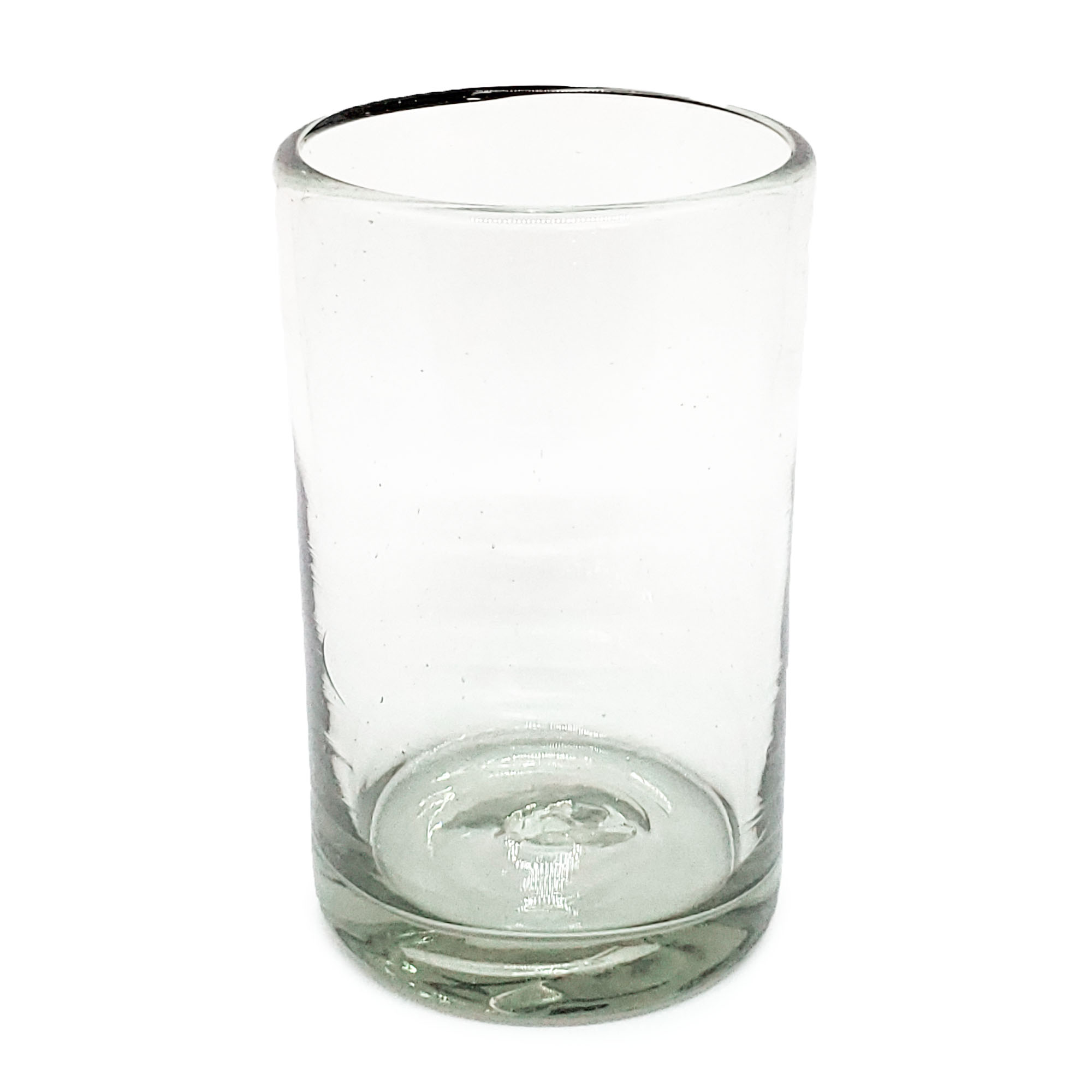 Vasos de Vidrio Soplado / Juego de 6 vasos grandes transparentes / Éstos artesanales vasos le darán un toque clásico a su bebida favorita.